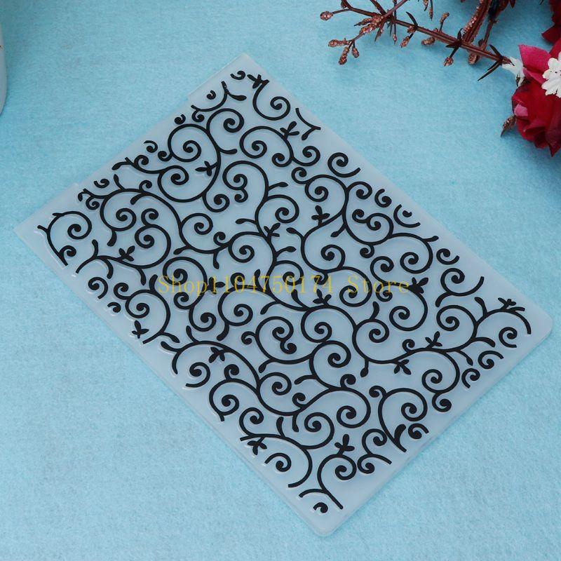 Flower Vine Plastic Embossing Folder Template for DIY Scrapbooking Photo Album Card Paper Making Craft Decoration top sale