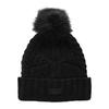 UGG Cable Beanie with Pom One Size Women's Pom, Black/White,