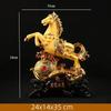 Chinese Style Horse Shape Artwork Lucky Horse Resin Home Decoration Ornaments Desk Study Crafts Home Decorations Gifts