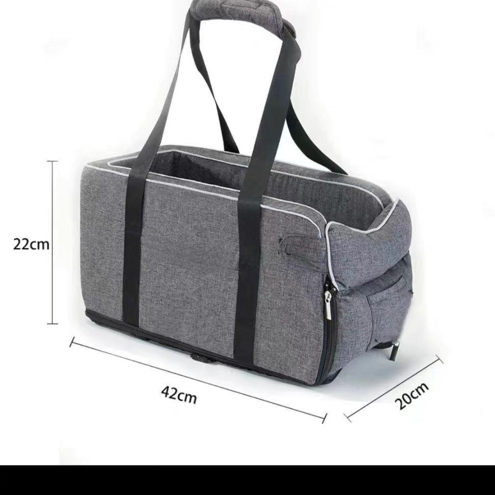 Car Dog Seat for Small Puppies - In-Car Center Console Pet Seat