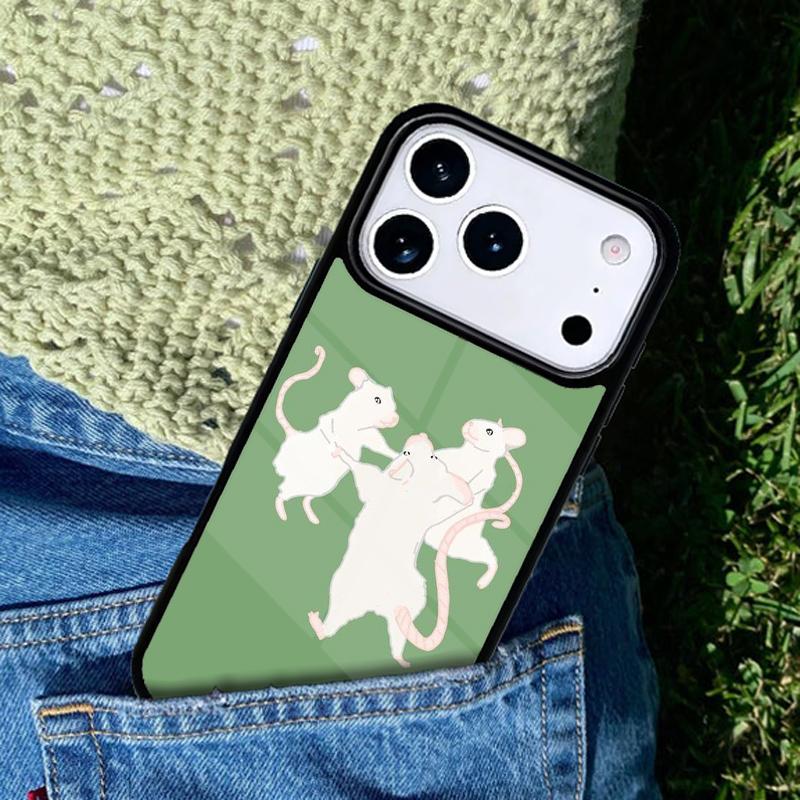 Cute Rattie Rats Phone Case Cover for IPhone 11 12 13 14 15 16e 17 Pro Max Coque for IPhone 17 Air