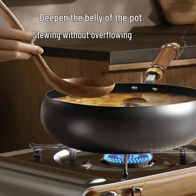 Royalstar Refined Iron Flat-Bottom Wok