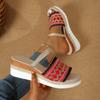 Fashion Fashion Weaving Women's Wedge Sandals Lightweight Platform Summer Slippers Woman Comfortable Non Slip Beach Sandalias Mujer 2025