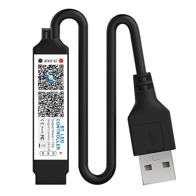 

Багатофункціональний Bluetooth RGB світлодіодний контролер зі стрічкою F-стилю з таймером