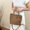 IELGY Retro Oil Wax Leather Simple Mori Style Shoulder Messenger Bag