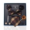 High-End Wedding Groom Tie Pocket Towel Corsage Gift Box Set Men'S Tie