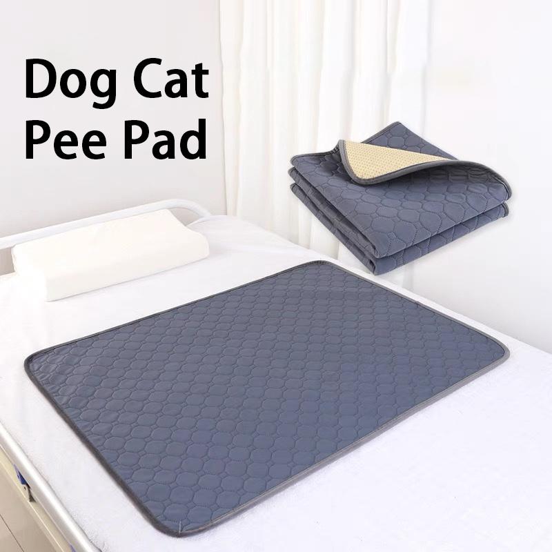 Dog Urine Pad Absorbent Pet Pee Mat Reusable Blanket Washable Puppy Cat Training Pad Non-slip Easy To Dry Cat Dog Bed Pee Mat