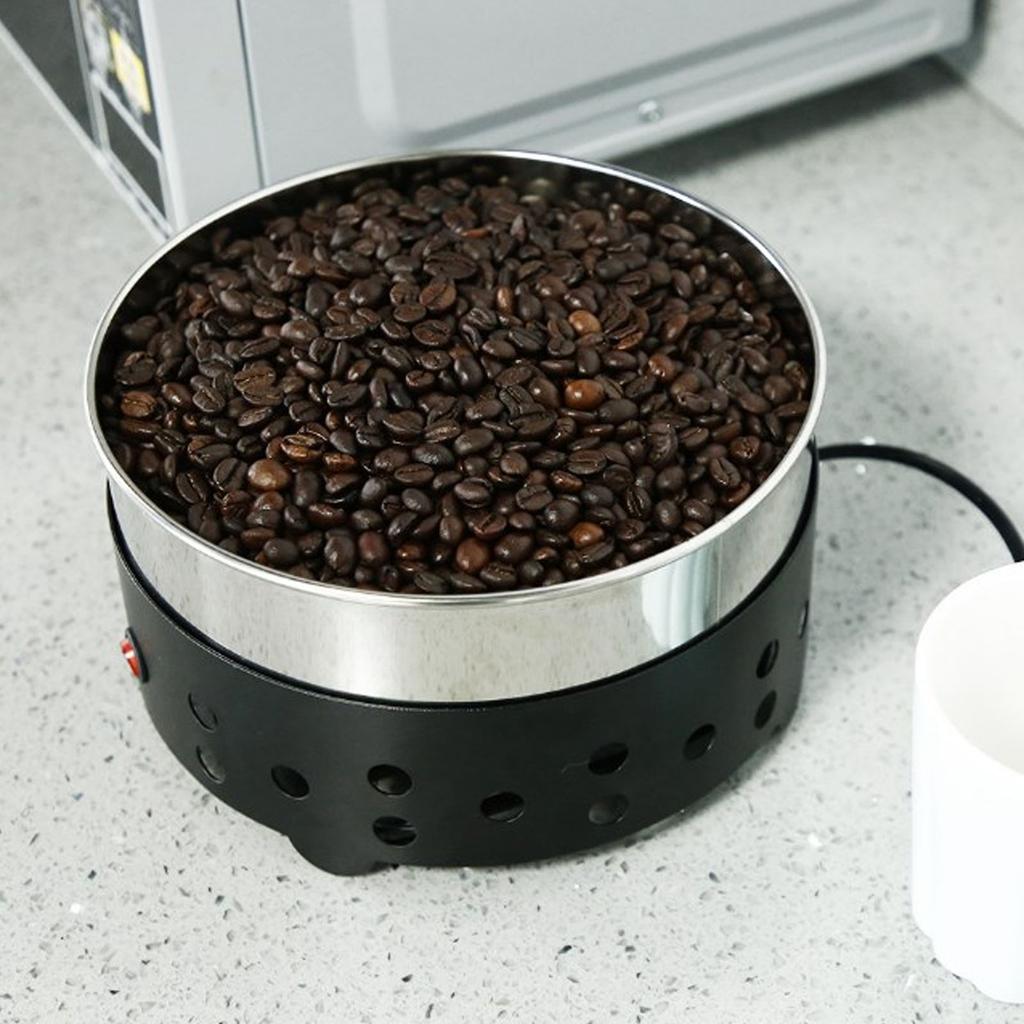 5MM Household Small Coffee Bean Roaster High Suction Stainless Steel Cooler Cooling Plate With Filter  110V/220V