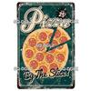 Vintage Metal Tin Sign Pizza Party Wall Decor Retro Kitchen Cafe Bar Home Plaque