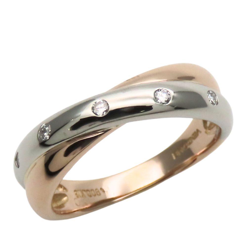 Used VANDOME Ring EU#53 Pt900Platinum/K18 Pink Gold 6.2g Platinum Pink Gold 5PD