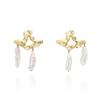 POPPI Romantic wavy pearl earrings