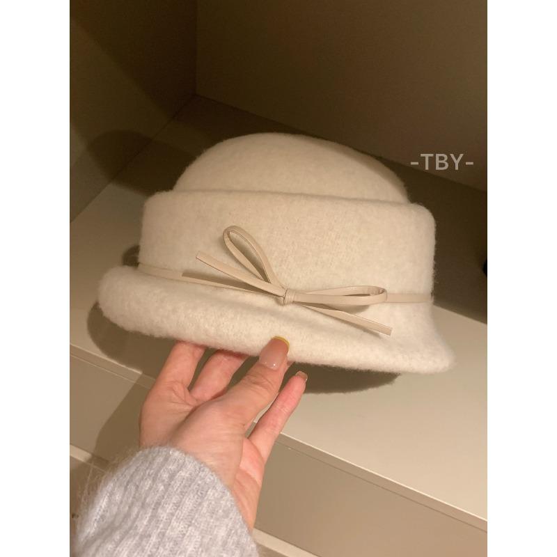 Hat Women's New Style Foreign Style Top Hat Hepburn Style Beret Black Fisherman Hat