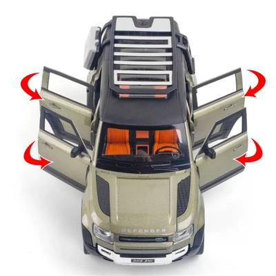 Yeni 1:24 Land Rover Defender SUV Oyuncak Alaşım Araba Diecastlar & Oyuncak Araçlar Metal Araba Modeli Simülasyon Koleksiyon Oyuncakları Çocuklar İçin Hediyeler