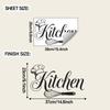 Simple English Slogan for Kitchen and Dining Room Wall Decoration: Wall Stickers for Beautifying The Walls.