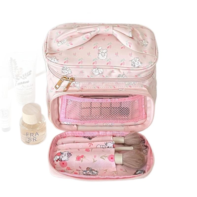 Trendy Princess Makeup Bag - Cute, Sweet, and Spacious Rectangular Travel Handbag