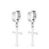 1/15Paar Punk Cool Gothic Edelstahl Steckerohrringe Set für Männer Frauen, Mode Tragus Knorpel Daith Helix Piercing Schmuck