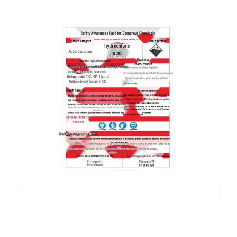 Changhong Industrial Dangerous Chemicals Safety Sign