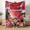 Arsenal Football Player Blanket Durable Comfort Suitable for Couch Bed Seaside for All Seasons Modern Style Perfect Gift for Relatives and Friends