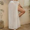 Dameswikkelrok Bikini Cover-Up: Knoopbare Strand Bikini Schort