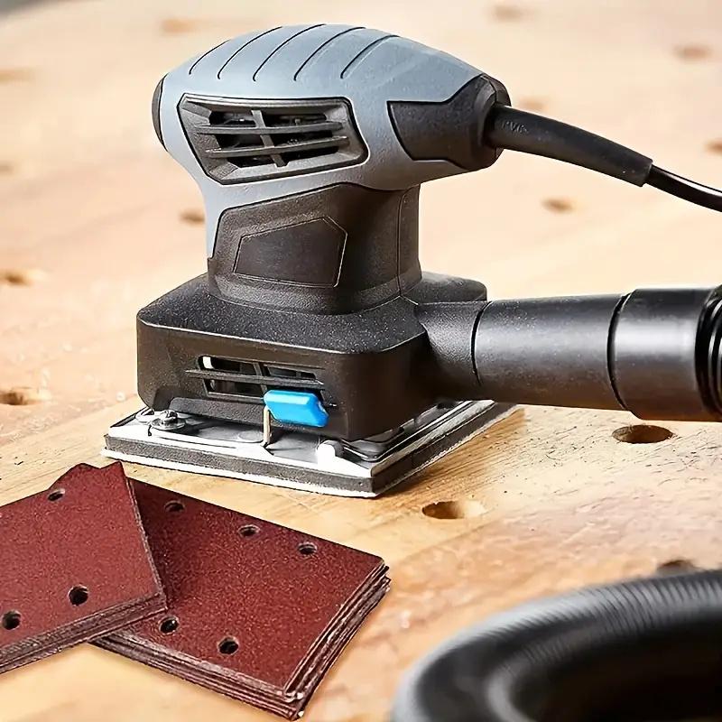 10 Stück 93 x 185 mm Schleifblätter 8 Löcher Klett Rechteckschleifer Sortiert zum Polieren Schleifen Metall