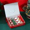 12Pcs Set Christmas Candles, Santa Claus, Tree, Snowman, Carnival, Romantic Ornaments, Candlelight Dinner, Christmas Painted