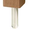 Wooden Refrigerator Magnet with Test Tube Mini Vase Flowers Plants Holder Fridge Magnet Home Office Kitchen Locker