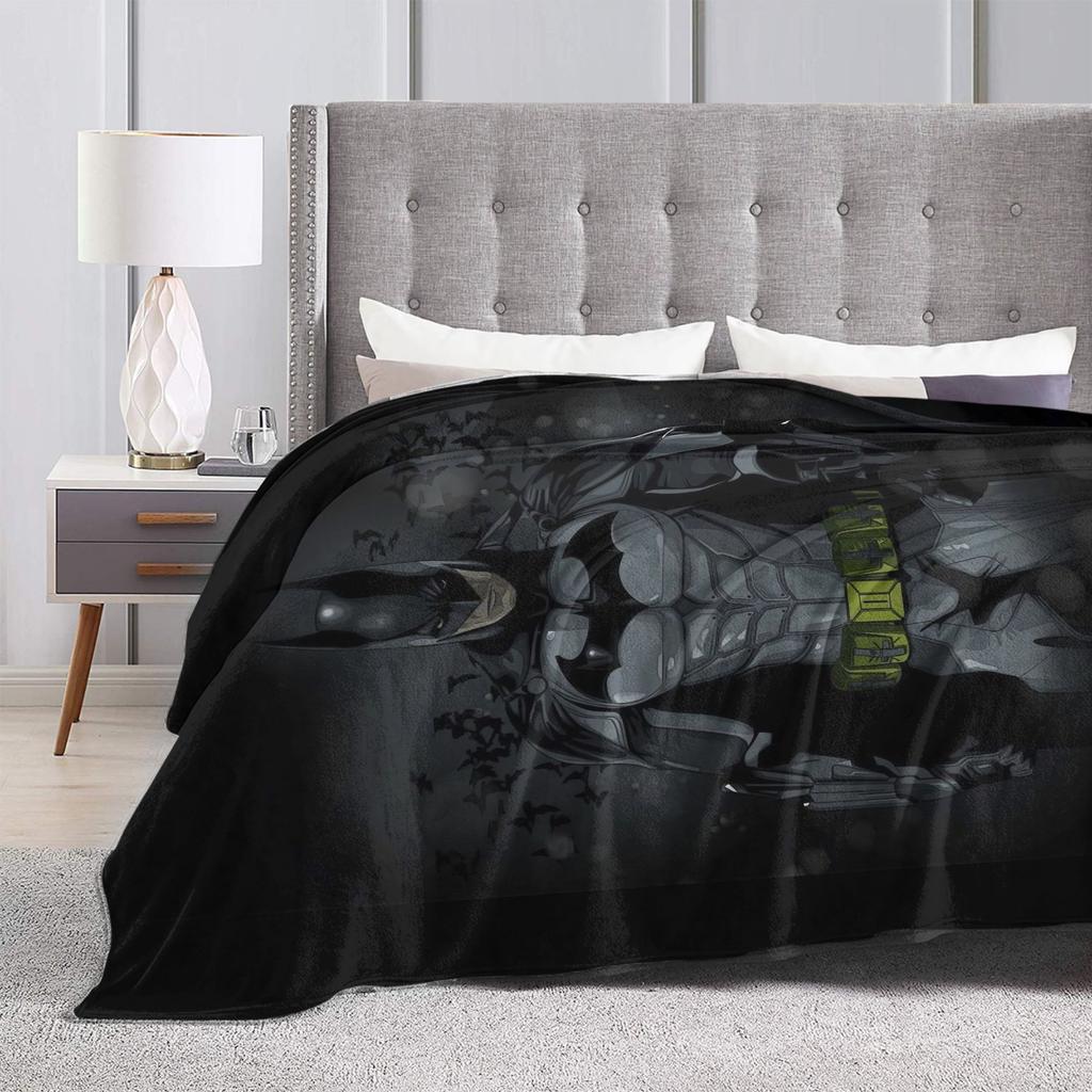 The Dark Knight Blankets Batmans Flannel Awesome Warm Throw Blanket for Coverlet Textile Decor,