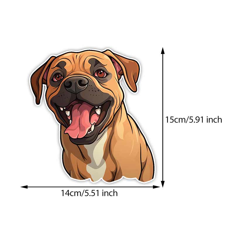 "Boxer Dog"Car Sticker Vinyl Decal Waterproof Rear Window Motorcycle Camper Bumper Truck Laptop Decoration TM420