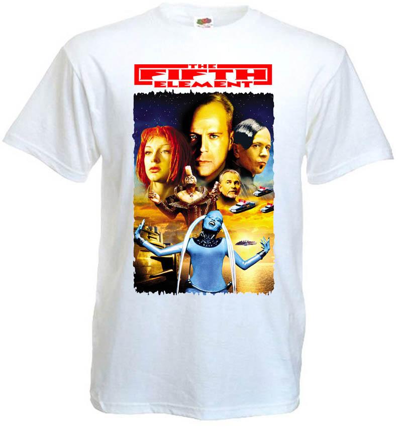 26 The Fifth Element v5 T-shirt white movie poster all sizes S-5XL Unisex T-Shirt L