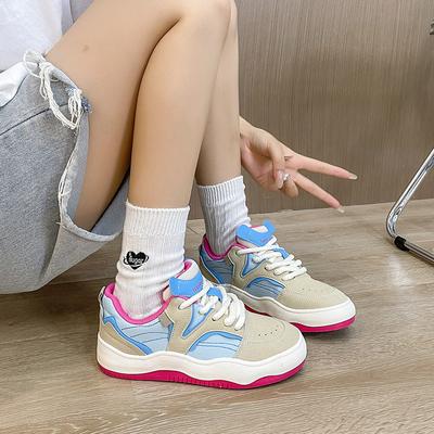 Casual Board Shoes Women'S New Ins Trendy Korean Version Of Student Versatile Sports Shoes Trendy Lightweight Flat White Shoes