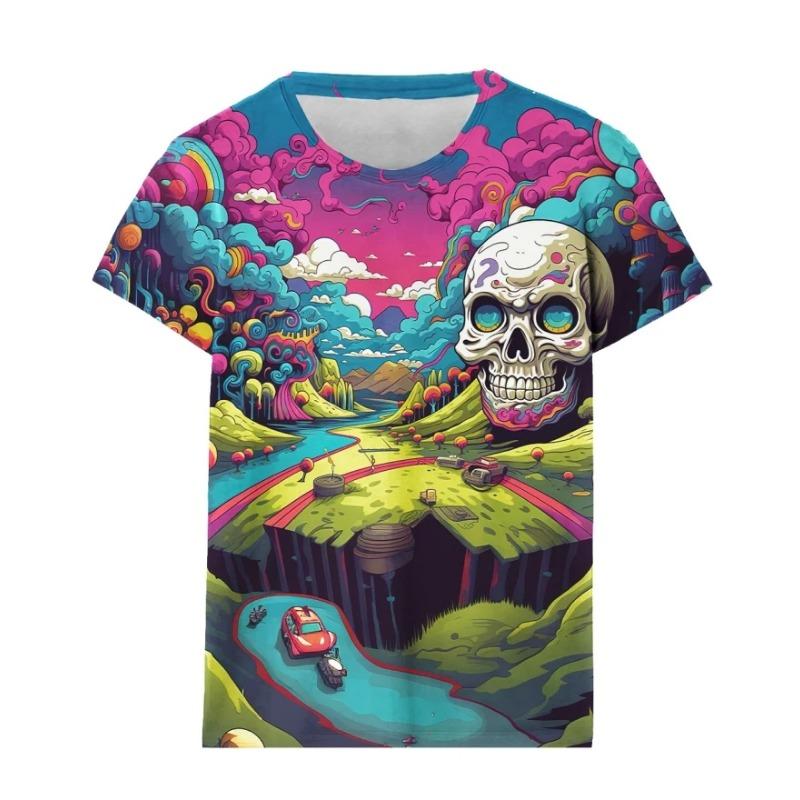 New Graffiti 3D Print T-Shirts Men Women Streetwear Fashion Short Sleeve T Shirt Oversized Harajuku Male Tees Tops Man Clothing