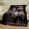 Elephant Mother And Baby Print Blanket Bedroom Blanket for Livingroom Couch Lunch Break Soft Throw for Friend's Festival Gift