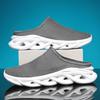 Fashion Lightweight Men's Breathable Half Slippers Comfortable Summer Flat Casual Walking Sneaker Soft Sole Outdoor Zapatillas Hombre