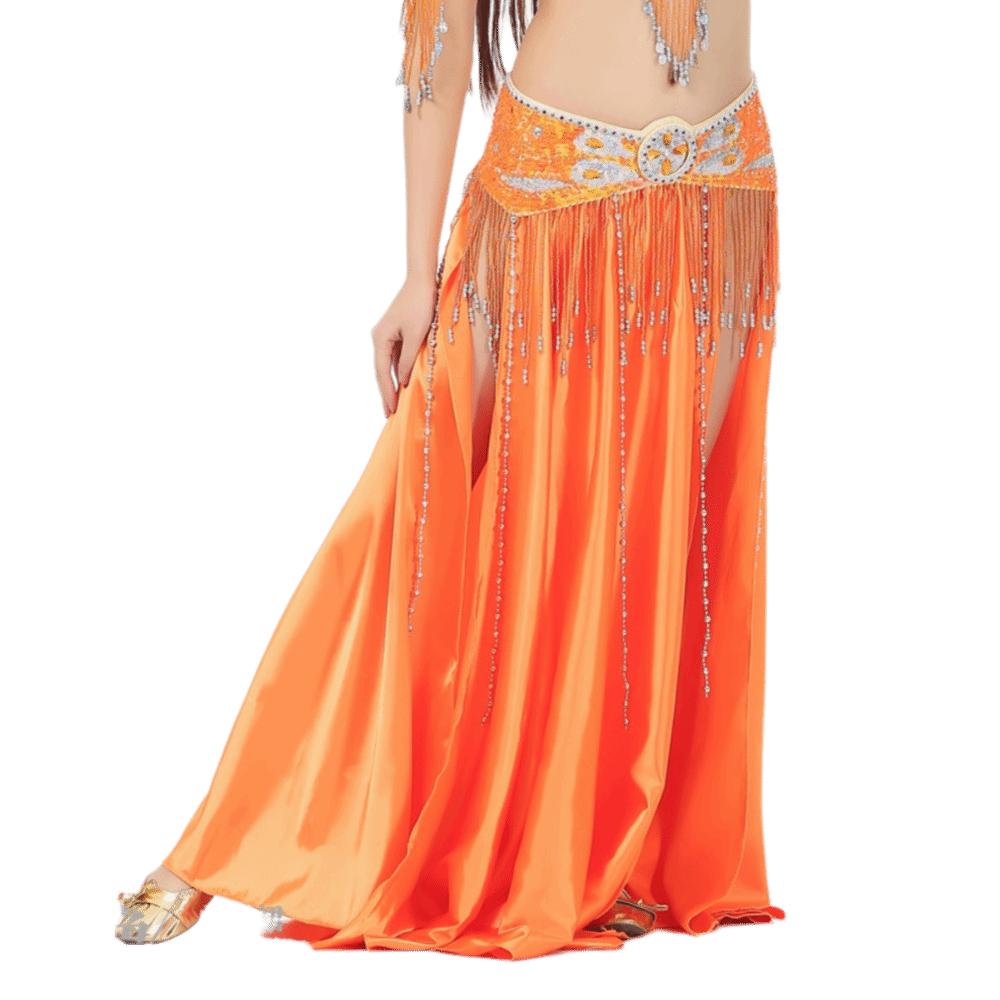 Tassels Dancing Skirt Shining Belly Dance Skirt Fashion Show Costumes Women