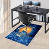 1PC Dolphin Moon Carpet Office Rug Mat Home Decor Area Carpet Festival Gift Office Desk Chair Carpet Longlasting Material