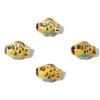 5PCs Cartoon Fish Shaped Ceramic Beads Hand Painted Ceramic Pendant Porcelain Beads For DIY Jewelry Making Accessories 15x12mm