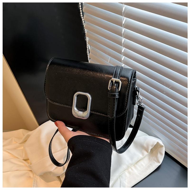 

Premium sense small square bag niche chain new versatile fashion simple commuter shoulder bag crossbody small bag tide чорний