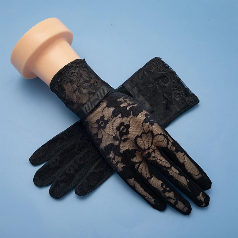 Anti-UV Women Gloves Thin Lace Sunscreen Gloves New Mittens Outdoor Riding