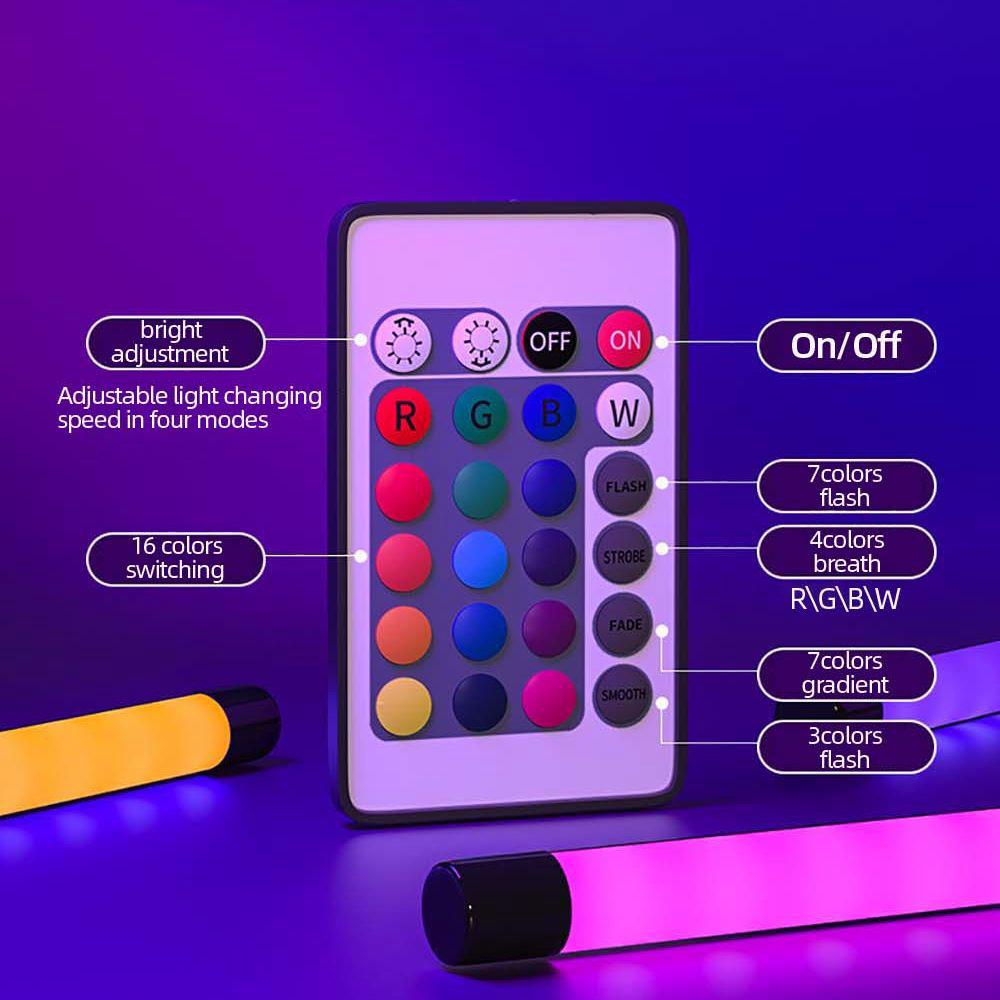 Iluminare LED pentru Fotografie Stick RGB Lampă de Umplere Lumini de Noapte Atmosferă Colorată Lampă Portabilă Alimentată USB pentru Selfie Frumusețe Live