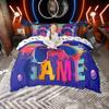 Conjunto de Capa de Edredom Homewish para Meninos Gamer, Conjunto de Cama com Gamepad de Jogo, Conjunto de Capa de Edredom para Console de Videogame, Conjunto de Cama Reversível