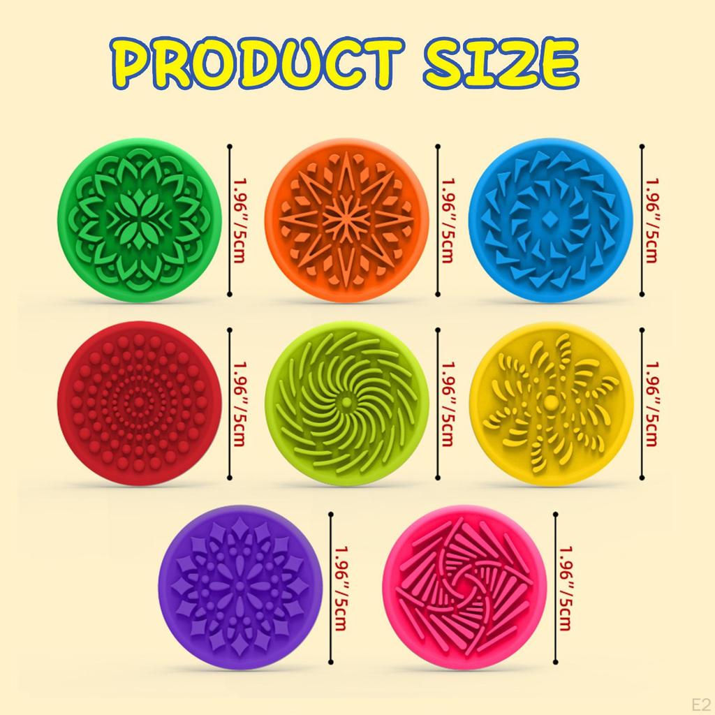 8 Pieces Kids Textured Sensory Toys Finger Toys, Compact, Soft, Portable Silicone for Children Gifts