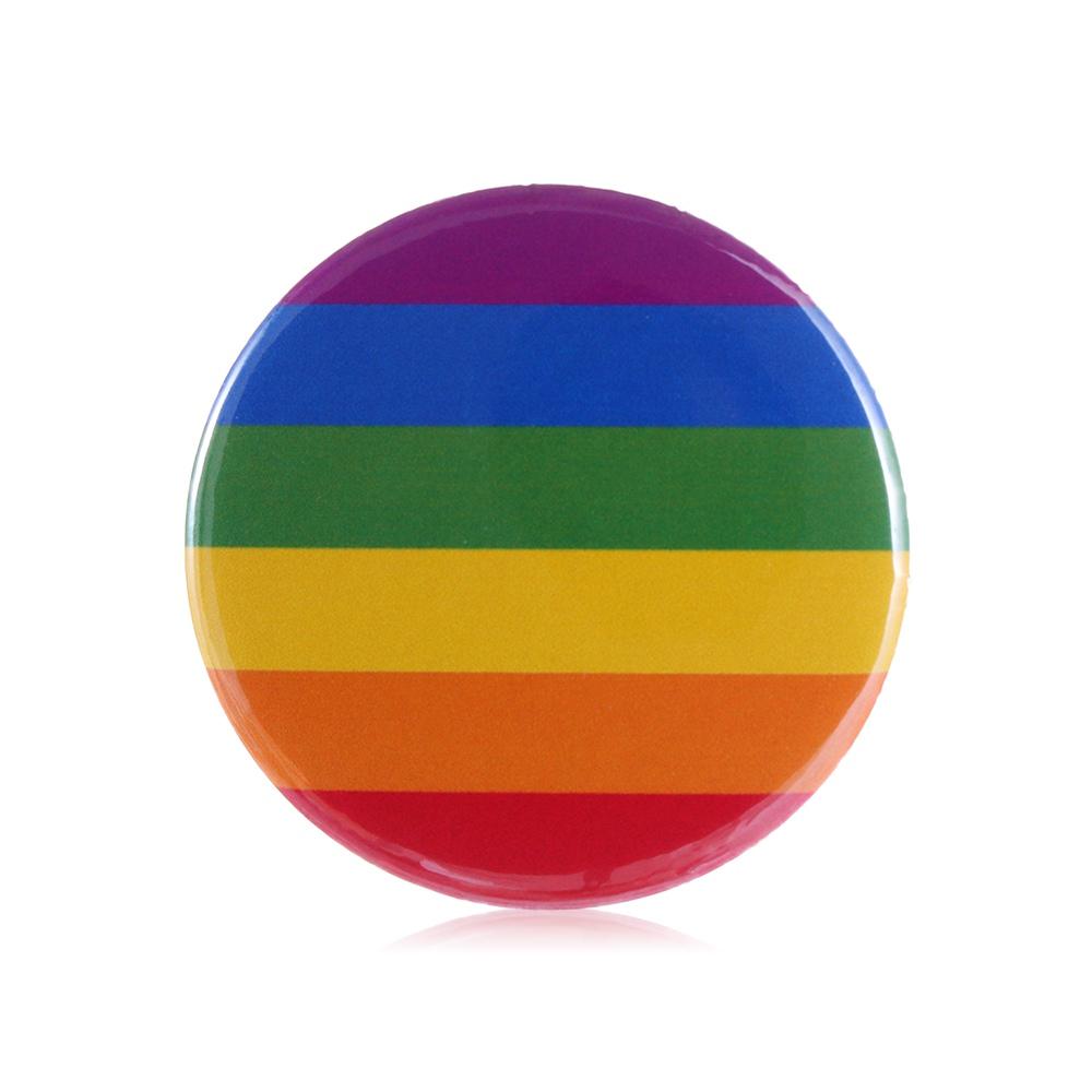 1/2PCS Men Women Jewelry Accessories Rainbow Tinplate Pins Brooch Denim Brooches Gay Badge Collar Pin
