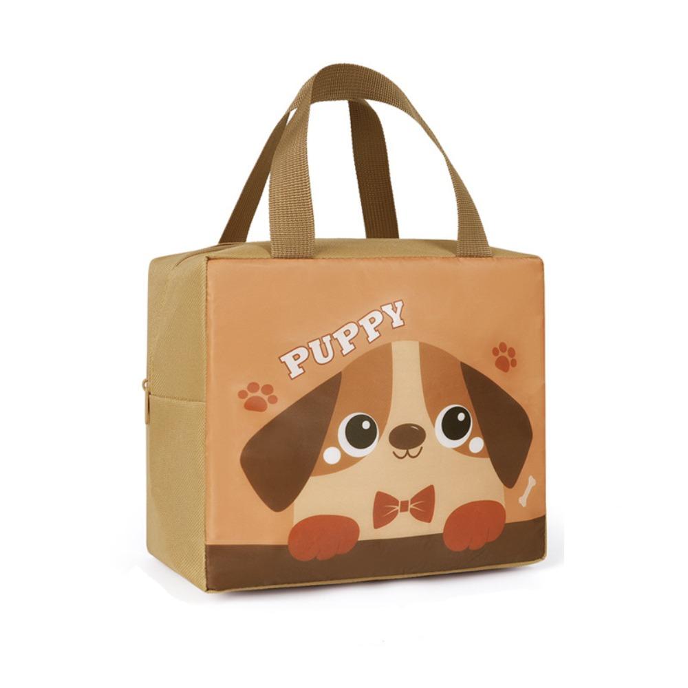 Oxford Cloth Cartoon Lunch Bag Aluminum Foil Lining Large Capacity Thickened Thermal Insulation Bag Cartoon Pattern