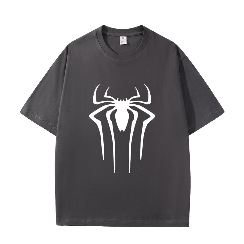 D06-66 MINISO 2026 Summer High-quality Printed Pure Cotton Shoulder Style Men's and Women's Round Neck Short Sleeved Couple T-shirt