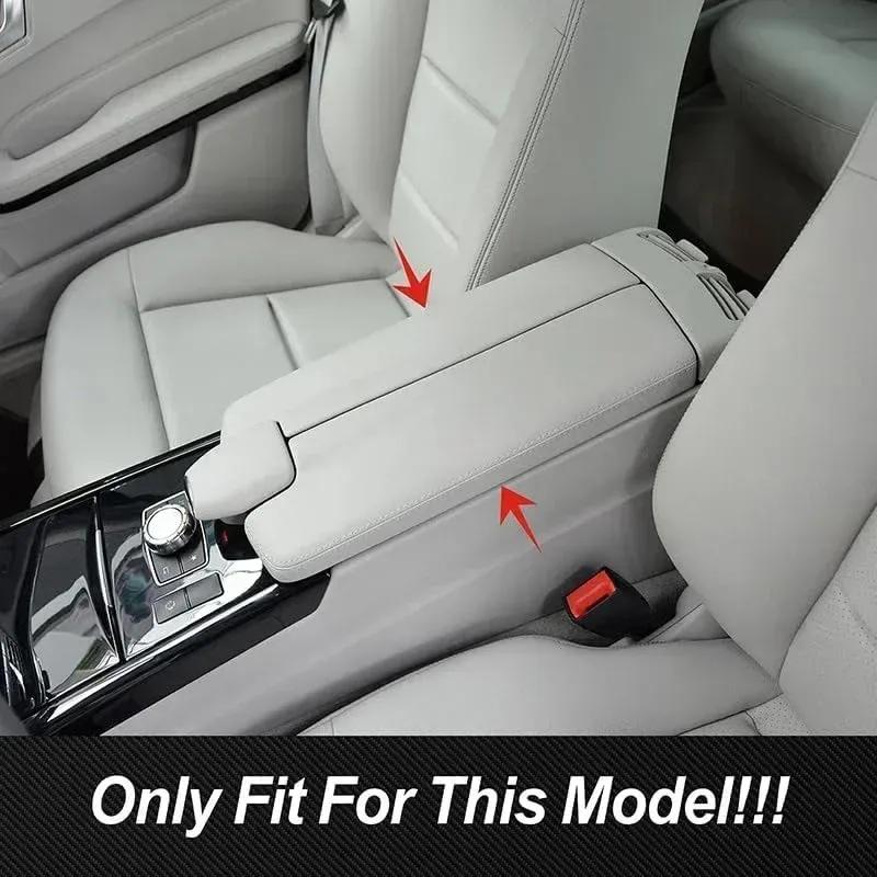 For Mercedes Benz E CLS Class W212 W218 LHD Car Center Console Armrest Box Trim Cover Carbon Fiber Style Auto Inner Decor Parts