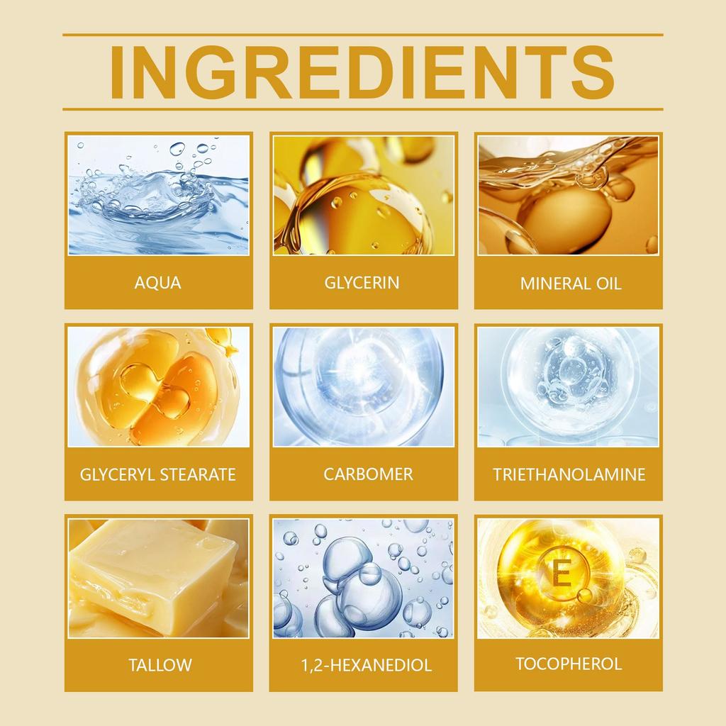 Tallow Cream Cowfat Face Cream Nourishes And Tender Skin, Repairs And Soothe The Face, Moisturize And Tighten The Skin 114g