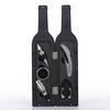 5 In 1 Red Wine Bottle Opener Corkscrew Tool Set Bottle Shaped Holder