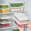 Plastic Refrigerator Meat Preservation Box Kitchen Vegetable & Fruit Storage Container Food-Grade Sealed Microwaveable