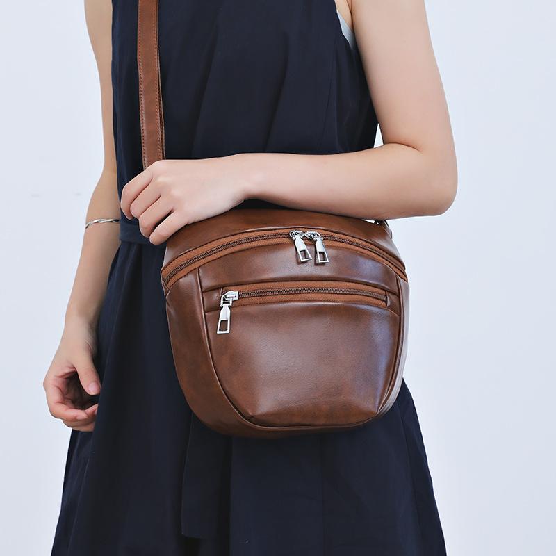 The Sporty Waist Bag Is Fashionable and Simple. The Women's Chest Bag Is A Niche and Retro Small Crossbody Bag for Girls