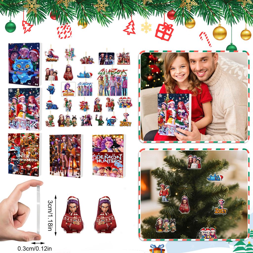 Adventní kalendář obsahuje 24 dárků, adventní kalendář pro panenky s roztomilými figurkami, odpočítávací kalendář s hračkami s překvapením, sběratelské figurky dárek pro děti